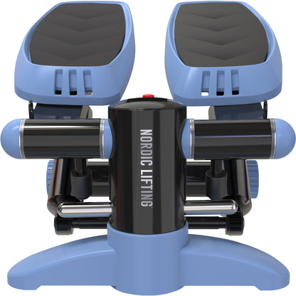 Home Workout Mini Stepper - w/ Resistance Bands Set and Built-in Tracking Monitor